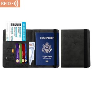 AMAZON PU LEATHER PASSPORT BAG RFID MULTI-FUNCTIONAL PASSPORT HOLDER PASSPORT