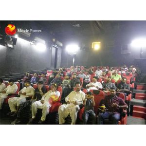 100 Seats 4D motion Theater Genuine Leather + Fberglass Material