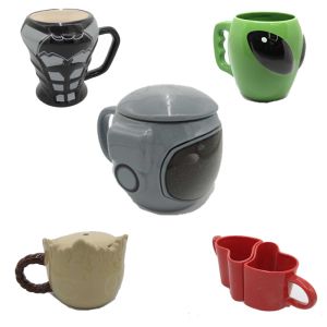 Novelty Style Custom Ceramic Coffee Mugs Sustainable Eco Friendly ODM