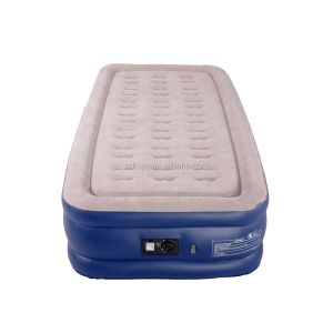 Cheap Electric Inflation air mattress hot selling Blow Up Air Bed Soft Plush Flocking Mattress Durable Automatic for sale