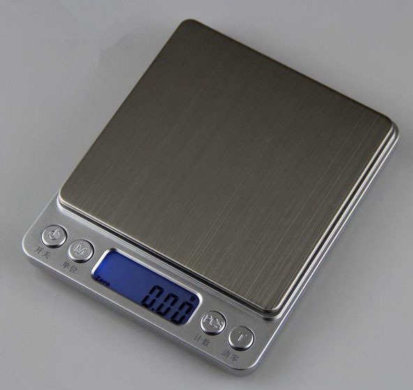Mini Digital Pocket Diamond Scales 0.01g Note Book Electronic Balance with Weight Measuring Function and Button Battery