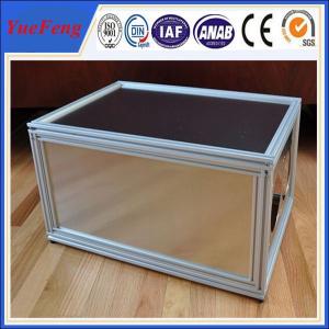 Cheap New arrival! Aluminum extrusions 6063 6061 t5 t6, Anodized silver Aluminum cabinet frame for sale