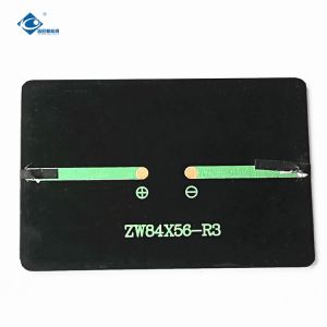 Cheap 5.5V Transparency Epoxy Resin Solar Panel ZW-8456-R3 Epoxy Adhesive Solar Panel 110mA 0.6W for sale