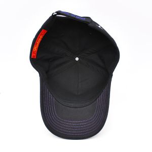 Embroidered Logo Six-Panel Baseball Cap with Constructured Front Panel