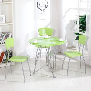 Home Kitchen Leisure Table 73cm Marble Round Table Nordic 1 Table & 4 Chairs