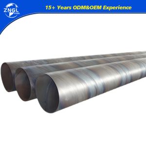 Q235 Q345 SSAW CS ERW Spiral Carbon Steel Pipe 1/8"-24