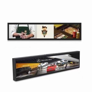 Smart Bar Shelf Advertising Display Ultra Wide Stretched Bar Display
