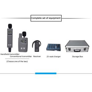 Two Transmitter Types Available and No In-Ear Receiver To Wear. Receiving range up to 200m