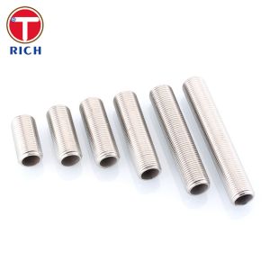 304 Stainless Steel Through Outer Wire Hollow Fully Threaded Pipe Through Plate