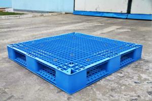 Cheap Rackable Plastic Shipping Pallets For Storage / Distribution , Blue Plastic Pallet Recycling for sale