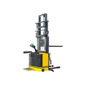 Cheap Heavy Duty Walk Behind Pallet Stacker , Stand Type Ride On Pallet Stacker With Triplex Mast for sale