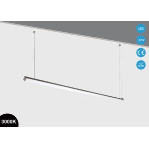 China 32W Led Liner Pendant Lighting 3000K 2000mm for Warehouse Supermarket Office on sale