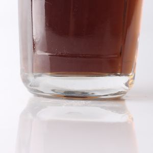 375ml Custom Logo Engraved Tear Drop Shaped Gin Rum Glass Bottle With Corks for