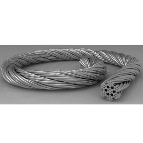 High Carbon Steel 7x7 Construction Galvanized Steel Wire Rope 3mm 4mm 5mm 6mm for Various Applications
