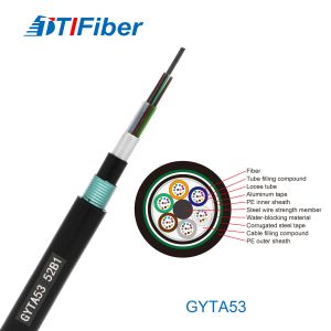 2-144 Cores GYTA53 Singlemode Outdoor Underground Directly Burried Armored Fiber