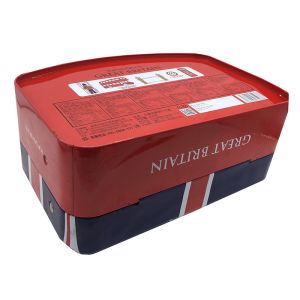 Antirust Dustproof Empty Decorative Cookie Tins , FSC Decorative Tin Cans With