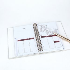 Customized A5 Hardcover Notebook Printing Daily Weekly Journal Budget Planner