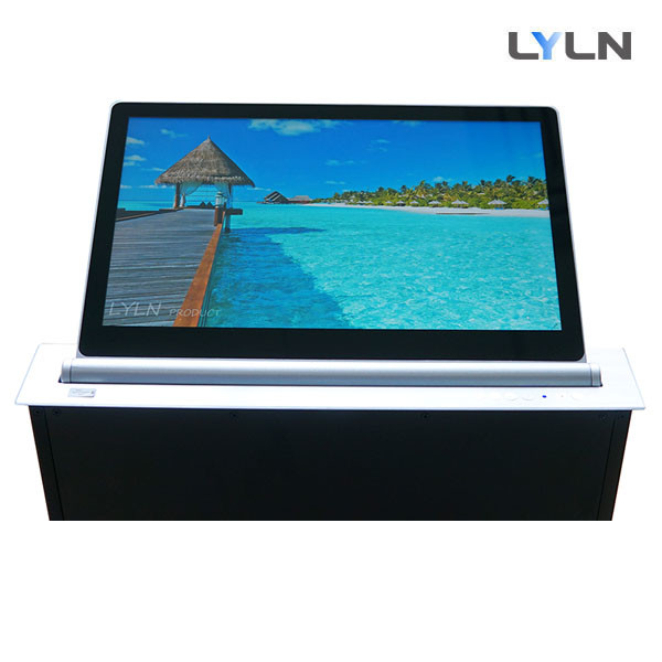 Quality Aluminium Alloy Big Tilt Angle Retractable Monitor RS232 IPS Full View 1.8mm Thick wholesale