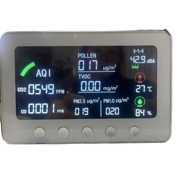 Quality  Smart WiFi IAQ Monitor Multi-Parameter Air Quality Monitor with TVOC PM1.0/2.5 CO CO2 for Home, Office & Indoor Spaces wholesale