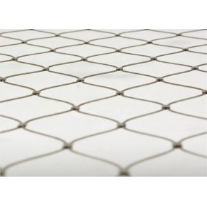 Black 4" × 4" Mesh Size 302 Ss Rope Mesh Fencing Use