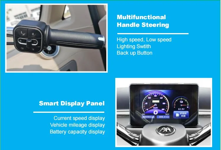 China Factory Directly Supply Cheap Price Electric Vehicle Low Speed Three Wheel Electric Car with EEC