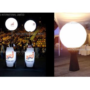 Cheap 1.6m Tripod Moon Crystal Balloon Lighting With 200W LED For Events Decoration for sale
