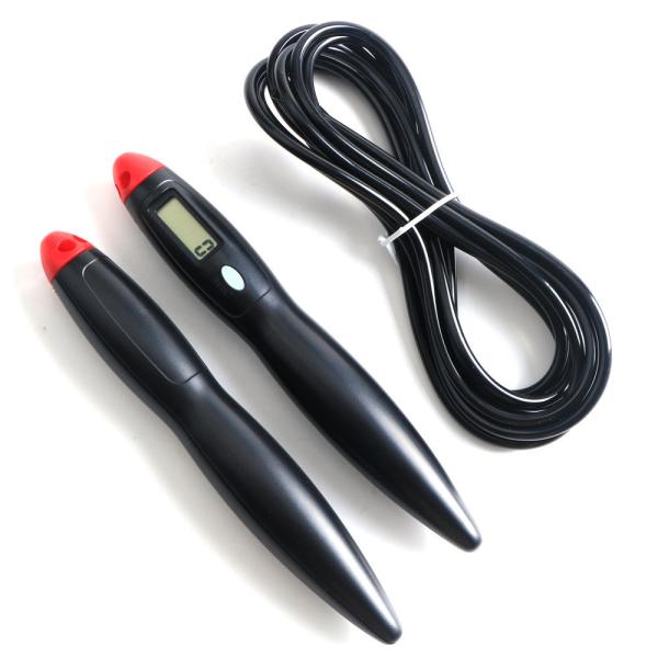 Quality Home Exercising Black Digital Jump Rope Smart Skipping Rope Customized wholesale