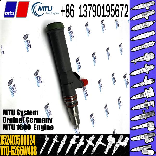 MTU Diesel Fuel Injector 16V High Speed Steel X52407500024 VTO-G266W48B