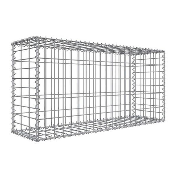 Quality 1x1x0.5m 2x1x1m Galvanized Welded Mesh Gabion Box , Gabion Stone Cage Retaining Wall wholesale