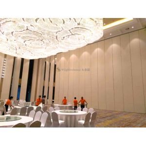 Class A Soundproofing Telescopic Aluminum Sliding Movable Acoustic Partition
