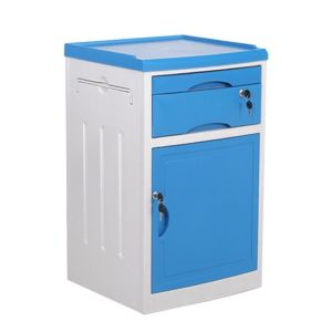 Nursing Home Hospital Bedside Cupboard Movable Compact And Lightweight