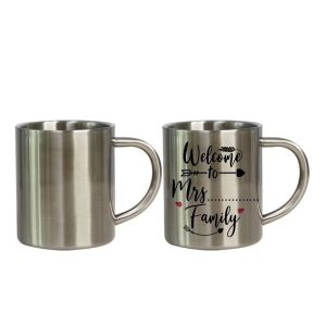 Sublimation Coffee Mugs With Handle Stainless Steel Double Wall Sublimation