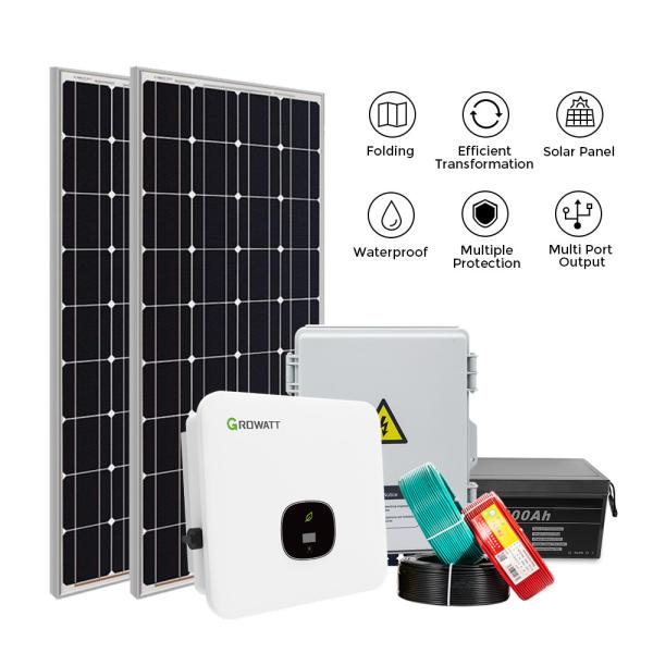 Quality Home Panel Solar Power Panel Kit Complete Set 6KW ODM wholesale