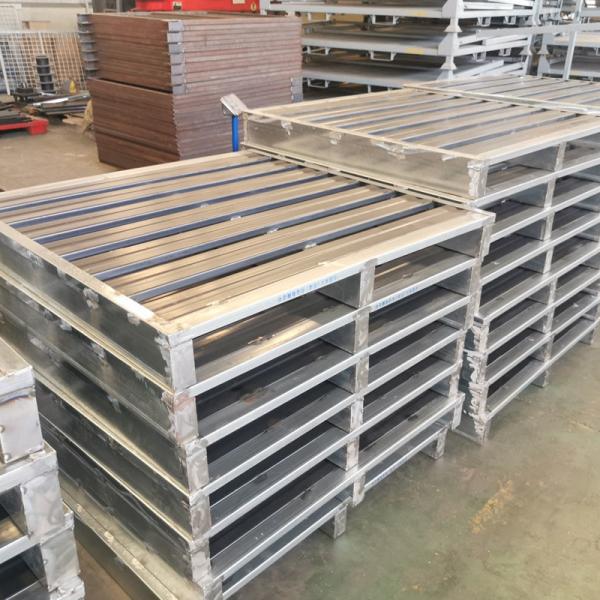 Outdoor Use Heavy Duty Steel Pallet For Warehouse Two Way / Four Way Fork