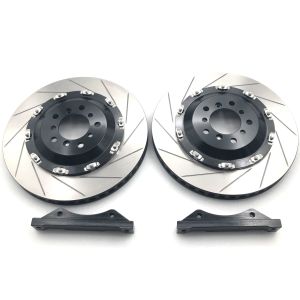 China 2pcs 16in Car Wheel Rear Brake Disc Grey Cast Iron HT250 on sale