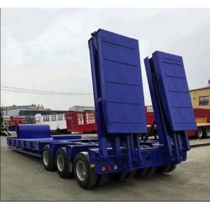 XM Group 4 Axle 50 60 Ton Gooseneck Lowbed Semi Trailer Lowboy Truck Trailer For