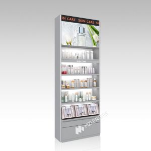 Cheap YHeS-P6 Adjustable Shelves Skincare Display Cabinet with 60mm Soft Film Light Box for sale
