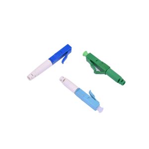 Agua Blue Boot Color LC APC Fiber Optic Quick Connector in 0.9mm and 2.0mm for