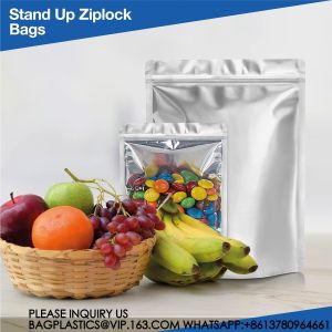 Large Mylar Bags 1 Gallon(10x14), 7x10 & 5x8, 4x6 With 1 Side Clear - (25 Pcs