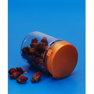 Transparent Color Plastic Honey Bottles Airtight Screw Lid 65 . 5 * 88MM