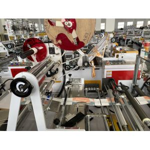 Sanitary Napkin Plastic Bag Making Equipment 120BPM With Labeling Device