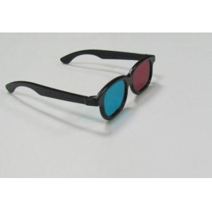 ABS Plastic Plastic Red Cyan 3d Glasses , Liner Circular Polarized Glasses