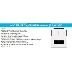 40A Solar Power Inverter Pure Sine Wave MPPT Solar Inverter Build In Solar