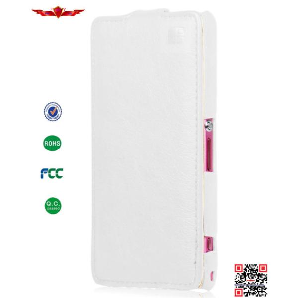 New Arrival 100% Qualify PU Flip Leatehr Cover Cases For Sony Xperia Z1 Mini Soft Durable