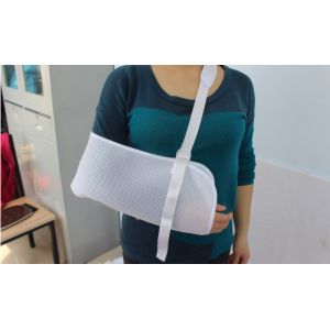 White Shoulder Support Brace / Breathable Arm Sling Breathable Mesh Cloth