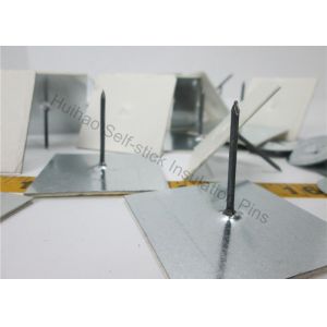50x50mm Base Rock wool Self Adhesive Insulation Pins For HVAC System