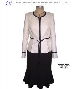 Cheap White jacket black latest long skirt design for sale