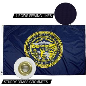 Outdoor Custom Flag State Of Nebraska Flag 3x5ft Heavy Duty Dupont Nylon US