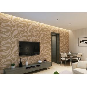 Champagne Foam Modern Removable Wallpaper With Geometric Pattern