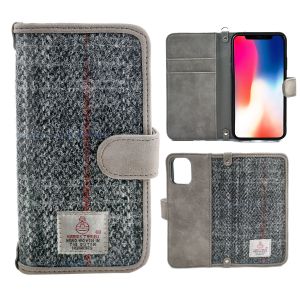 Cheap 6.1&quot; TPU Harris Tweed Leather Wallet Case Cover For IPhone 11 for sale